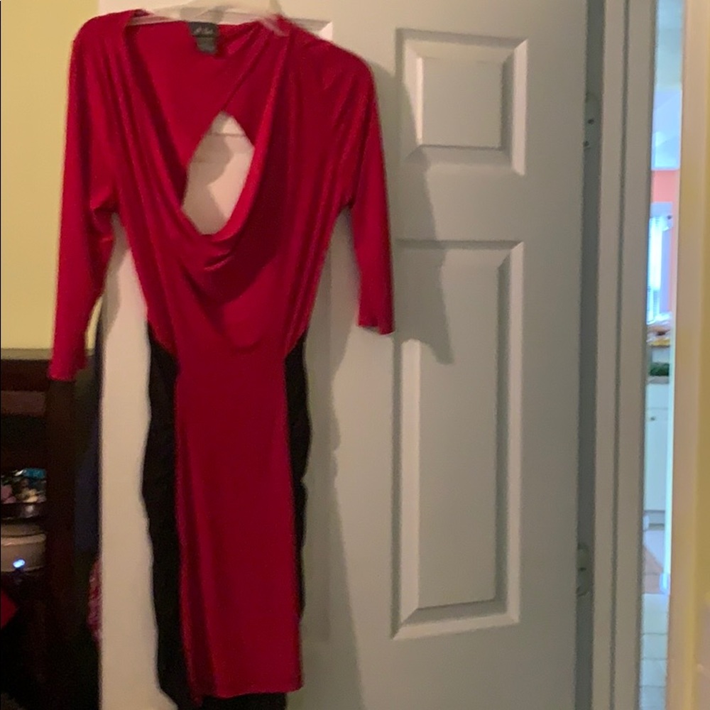 Red and Black dress
